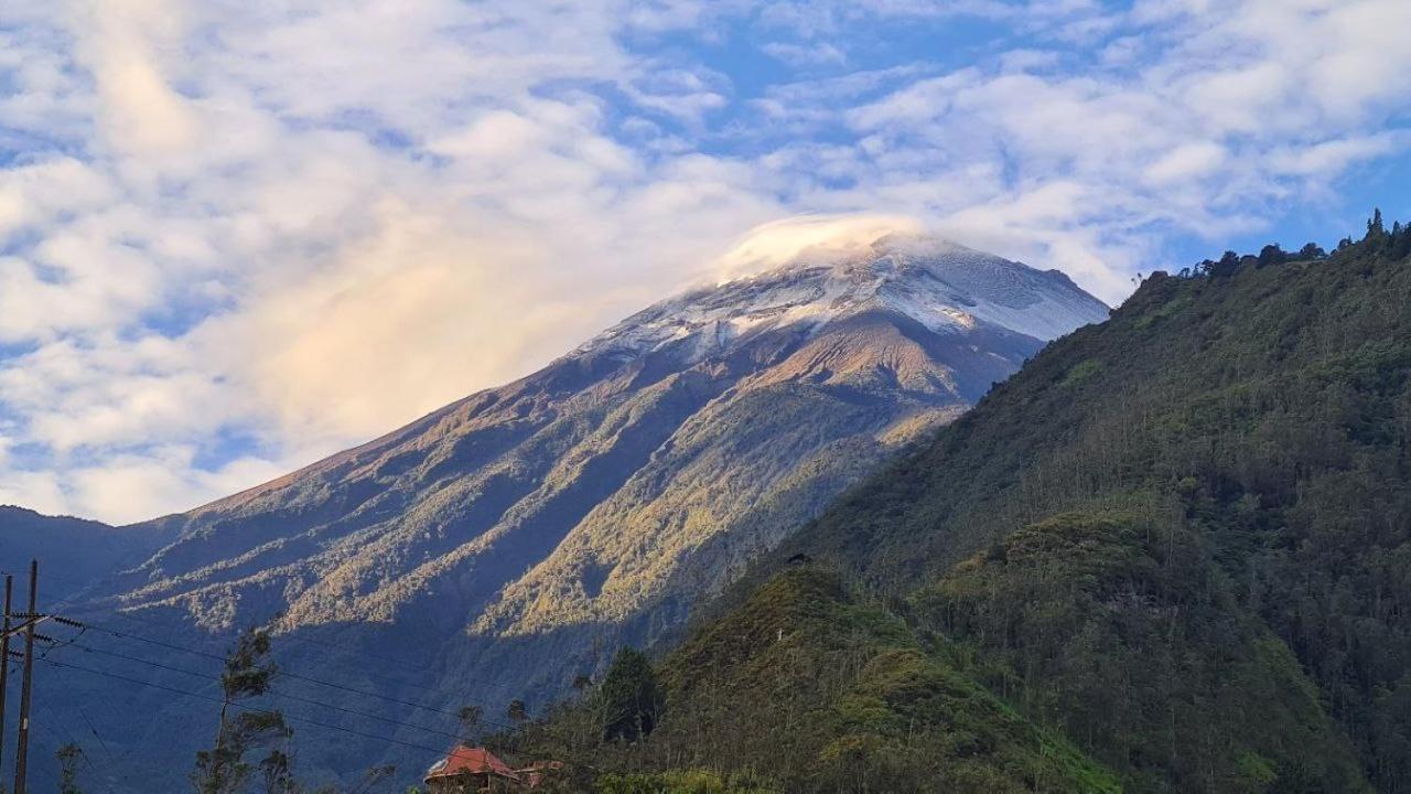 Elegante apartamento con vistas al volcán Tunguraua Baños Esterno foto