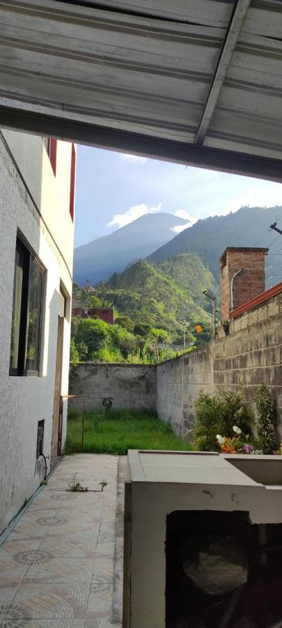 Elegante apartamento con vistas al volcán Tunguraua Baños Esterno foto